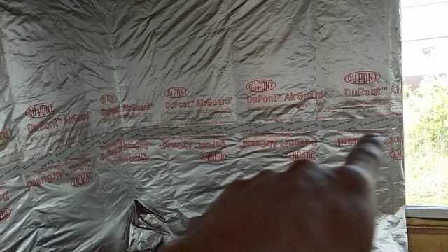 Натяжка пароизоляции фольгированной. Важные моменты. TYVEK DU PONT. Тайвик