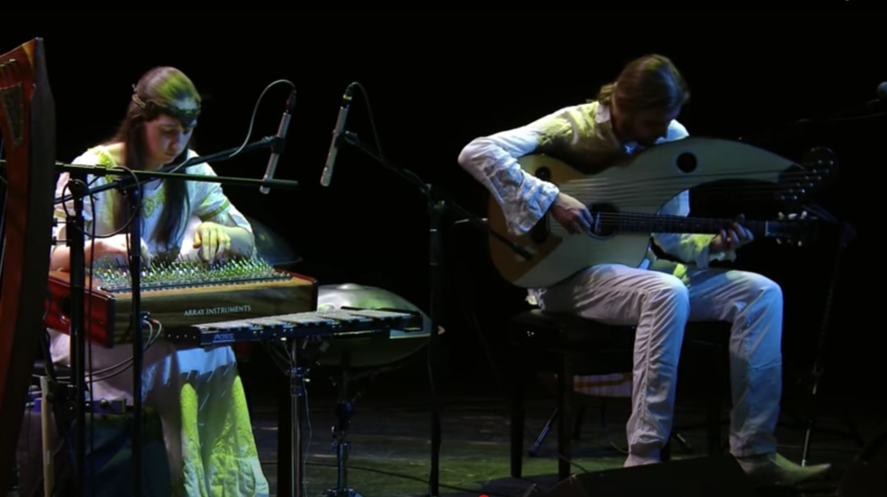 Alizbar & Ann'Sannat - Flute of love /Флейта любви/ Native american flute/ Array mbira / Harp guitar