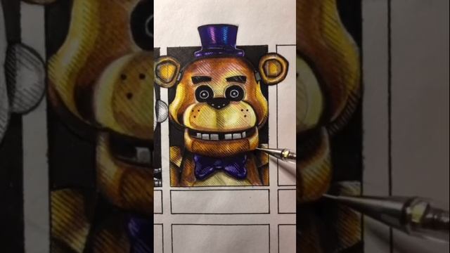 Drawing Golden Freddy from FNAF