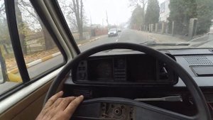 Дизель VW-1.9 TDI на Т- 3 в движении.