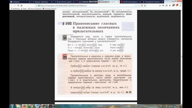 Правописание падежных окончаний имен существительных. смотреть онлайн
