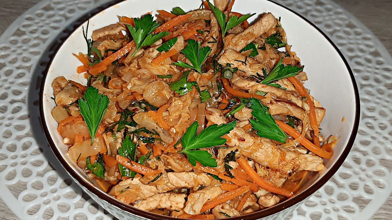 2 в одном: и Салат, и Горячее. Мясо с пекинской капустой смотреть онлайн