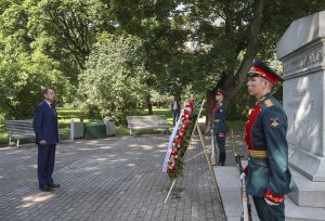 Сергей Нарышкин возложил венок к обелиску «Павшим в Мировой войне 1914–1918 годов»