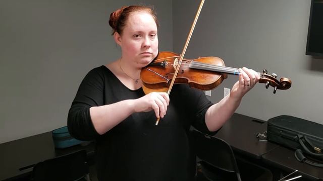 Violin lesson 2 - rhythm variation B