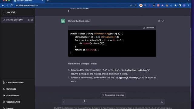 Using Chat GPT to fix Java code [Testing AI] смотреть онлайн