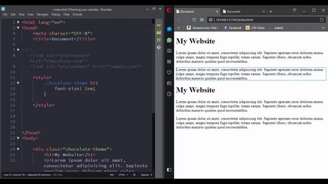 Theme it Challenge! ( Master CSS Selectors )
