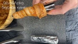 Я в диком восторге от этого рецепта? Куриные трубочки с сырным кремом??