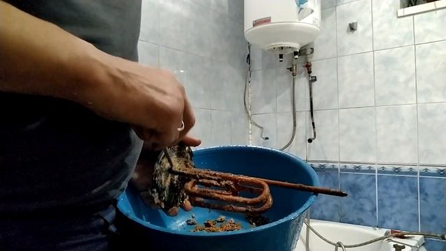 Бойлер: заменил магниевый анод и клапан сброса давления, чистка бойлера. смотреть онлайн