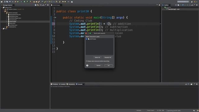 Printing Numbers (Integers) | Java Programming #5 | Coding Club смотреть онлайн
