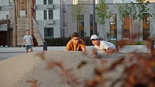 Новый двор 6-10 корпусов ЖК "Оранж Парк" смотреть онлайн