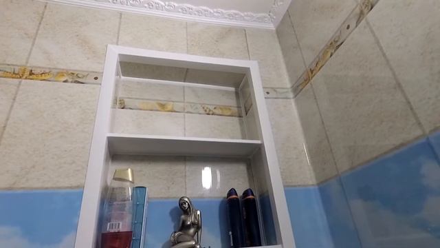 Ремонт ванной комнаты, ниша и экран под ванну из панелей ПВХ.