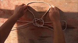 Узел ''Южный крест'' для переноса арбуза / Southern cross knot for carrying watermelon