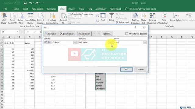 Microsoft Office 365 - 101 - Microsoft Excel - Data Menu - Part 2 смотреть онлайн
