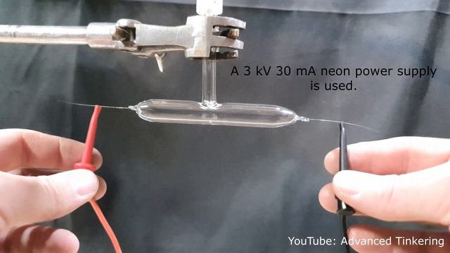 Homemade sodium-vapor lamp LPS (first attempt) [bFL5HiFmlcU]