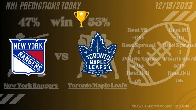 4 NHL Picks Today: 12/19/2023 - Winning Strategies and Top Match Predictions!"