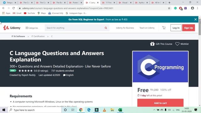 Udemy Free Course with  Certification ||Python|| C# ||Photoshop || Website Promotion|| Chandan Pate