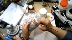 Подрисовка салфетки. Университет декупажа. Наташа Фохтина