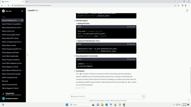 os module in python tutorial смотреть онлайн