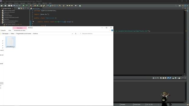 Ejercicio 24 JAVA - Escribir/leer archivo TXT смотреть онлайн