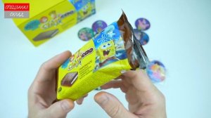 Губка Боб Куча Фишек! Пирожные Чипикао! Коллекция Распаковка