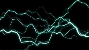 Футаж HD. Электричество-4, на черном фоне