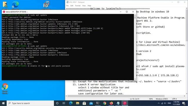 Install Linux distro in WSL 2 & Linux GUI(XFCE4 and KDE Plasma Desktop) in windows 10 | Install WSl смотреть онлайн