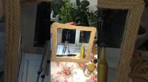 ДАЧА НА СЕВЕРЕ/ рамка для зеркала из джутового каната/ легко, просто, быстро