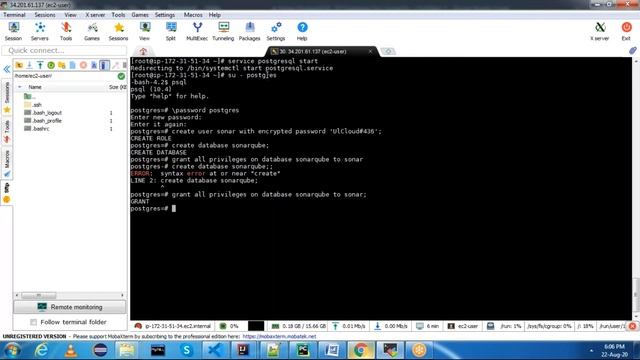 Devops | Postgresql | How to Install PostgreSQL for SonarQube on Amazon Linux2 | AWS EC2 смотреть онлайн