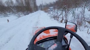 Kubota А 14 и зимой есть работенка