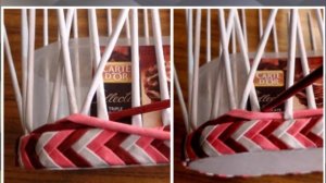 Плетение из бумаги в 3 трубочки  /  The weave of the paper 3 rolls