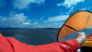 Опять каяк с парусом, Intex Explorer K2 + Windpaddle clone, надувная байдарка, kayak