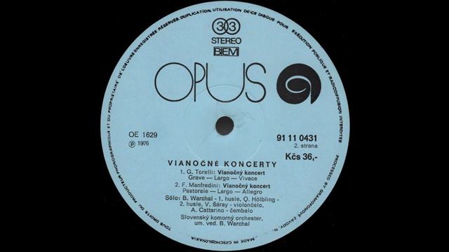 Christmas Concertos (Slovak Chamber Orchestra, Bohdan Warchal 1975) смотреть онлайн