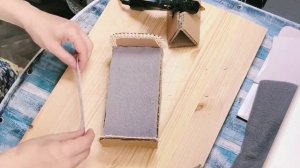 Кукольная кровать из картона на скорую руку.Простые поделки.
