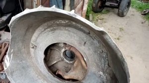 Обрезка, и установка, колокола  коробки, МОСКВИЧ 412. на МИНИ - ТРАКТОР..