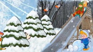 Голубые санки // Детская песенка