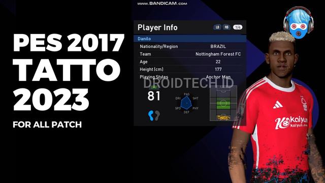 PES 2017 NEW TATTO PACK 2023-2024 V3 AIO