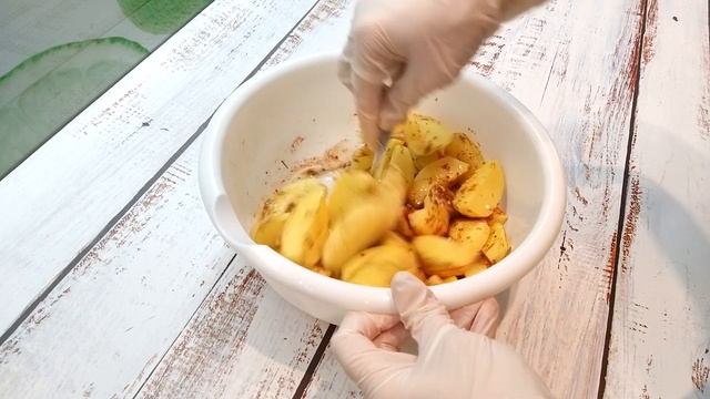 Картошка по деревенски/Мягкая и ароматная внутри/С хрустящей корочкой/Рецепт вкусной картошки.