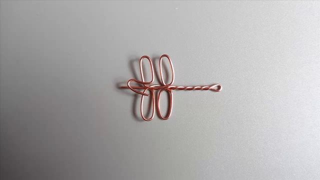 СТРЕКОЗА подвеска из медной проволоки на мозаике Wire Wrap смотреть онлайн