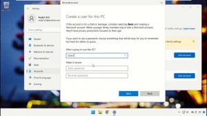 Windows 11 - Как создать новую учетную запись пользователя