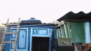 Установка бачка на летний душ.
