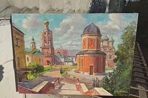 23. Высоко-Петровский ставропигиальный монастырь 55х76, х.м., 2023