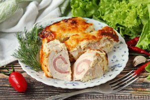 Произведут настоящий фурор за столом.
ЗАПЕЧЁННЫЕ КУРИНЫЕ РУЛЕТИКИ