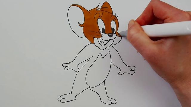 Как нарисовать мышонка из Том и Джерри смотреть онлайн