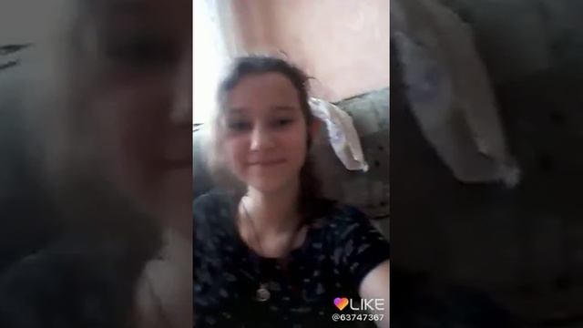 Диана выкладывает своё видео из приложения лайк