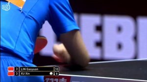 table tennis. FANTASTIC GAME TABLE TENNIS!!! XU XIN - LIN GAOYAN. ITTF WORLD 2017.настольный теннис