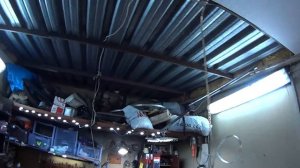 Утепление крыши гаража.