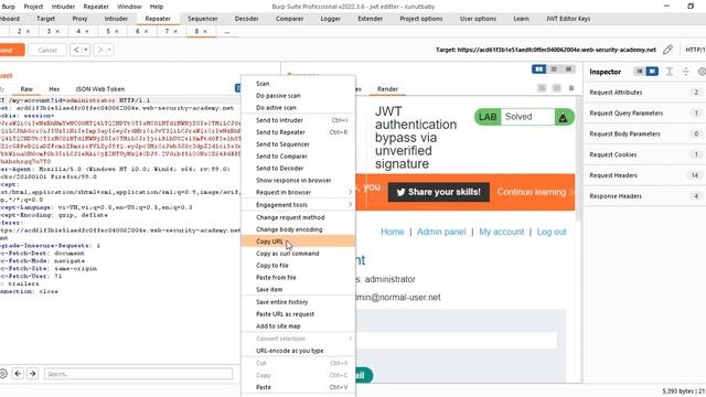 JWT authentication bypass via unverified signature - write up смотреть онлайн