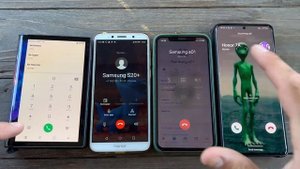 Honor 7A 2016 incoming Call IPhone X & Samsung S20+ & Royole p500 (2021)