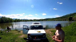 Рыбалка Осетия. Красивое озеро в Тарском