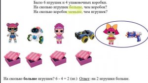 Урок математики_1 класс_На сколько больше или меньше